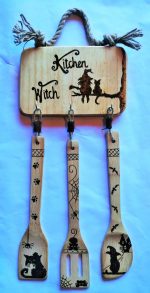 Kit Cocina de Bruja – Cucharones Pirograbados