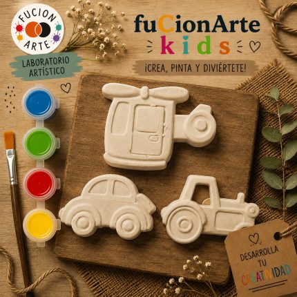 Kit Creativo de Figuras de Yeso – Vehículos